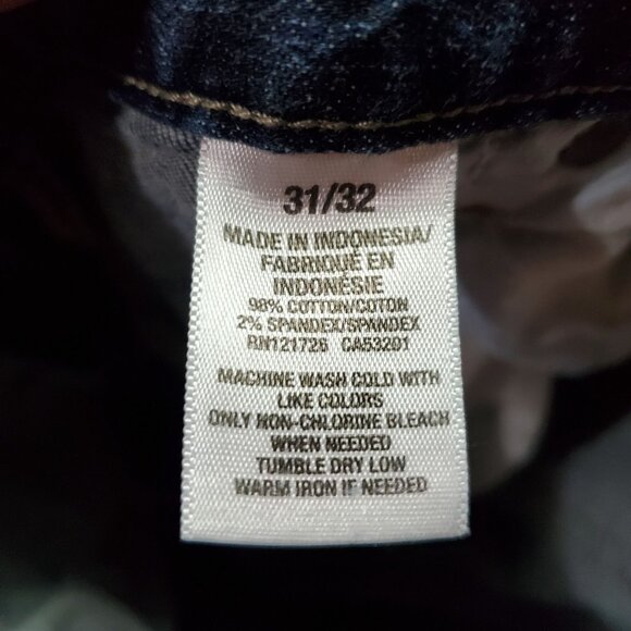 Aeropostale Jeans Mens 31x32 Blue Slim Straight Cotton Blend Stretch Denim - Picture 3 of 9